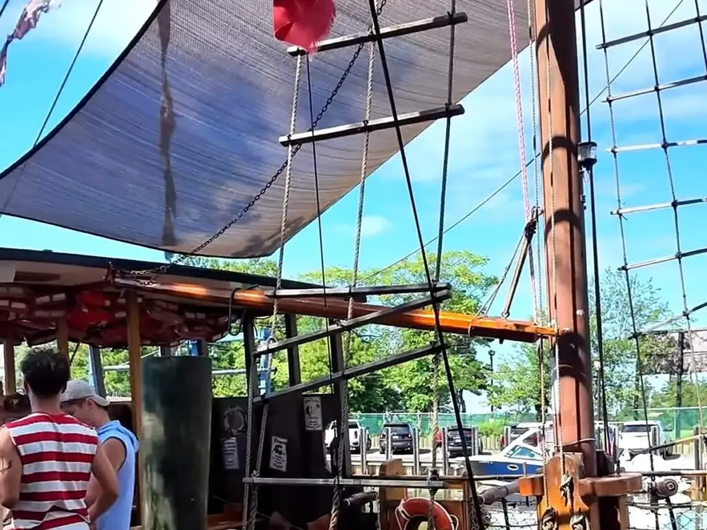 pirate cruise faq brick nj sea gypsy ii - Jersey Shore Pirates - Jersey Shore Pirates Rigging and shaded deck of the Sea Gypsy II pirate ship docked at Waterfront Marina in Brick, NJ